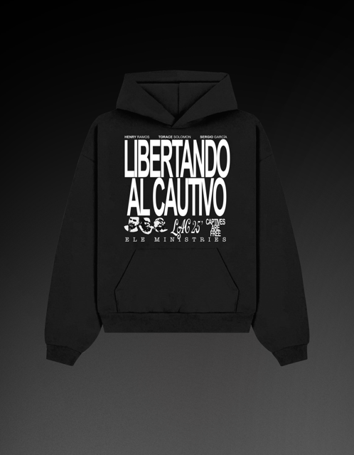 Black “LAC 25’” Hoodie